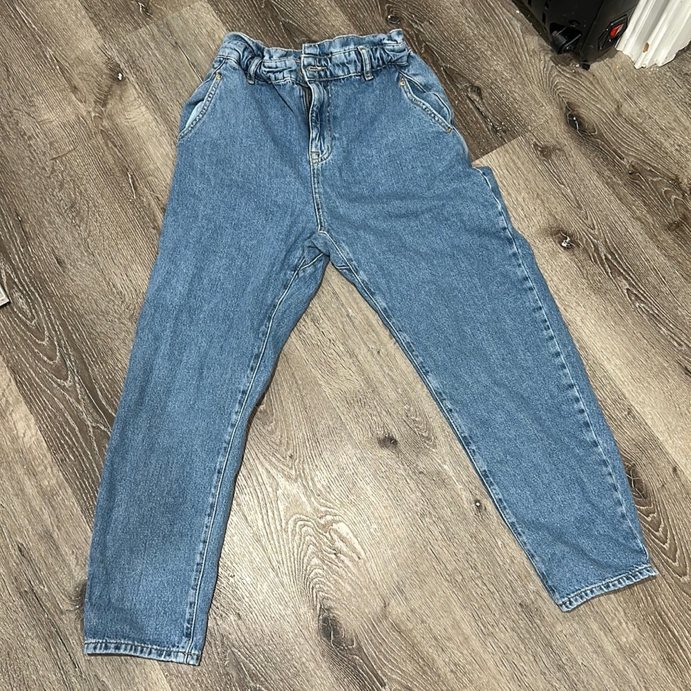 Zara ruffle vintage jean